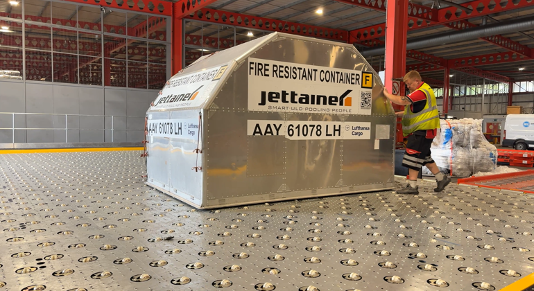 ULD Pushed Along Castor Deck