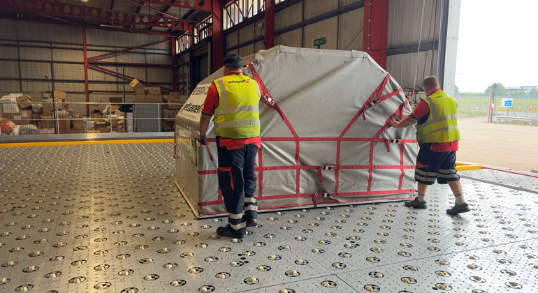 ULD Moved Along Castor Deck