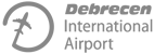 Debrecen Airport Logo Greyscale