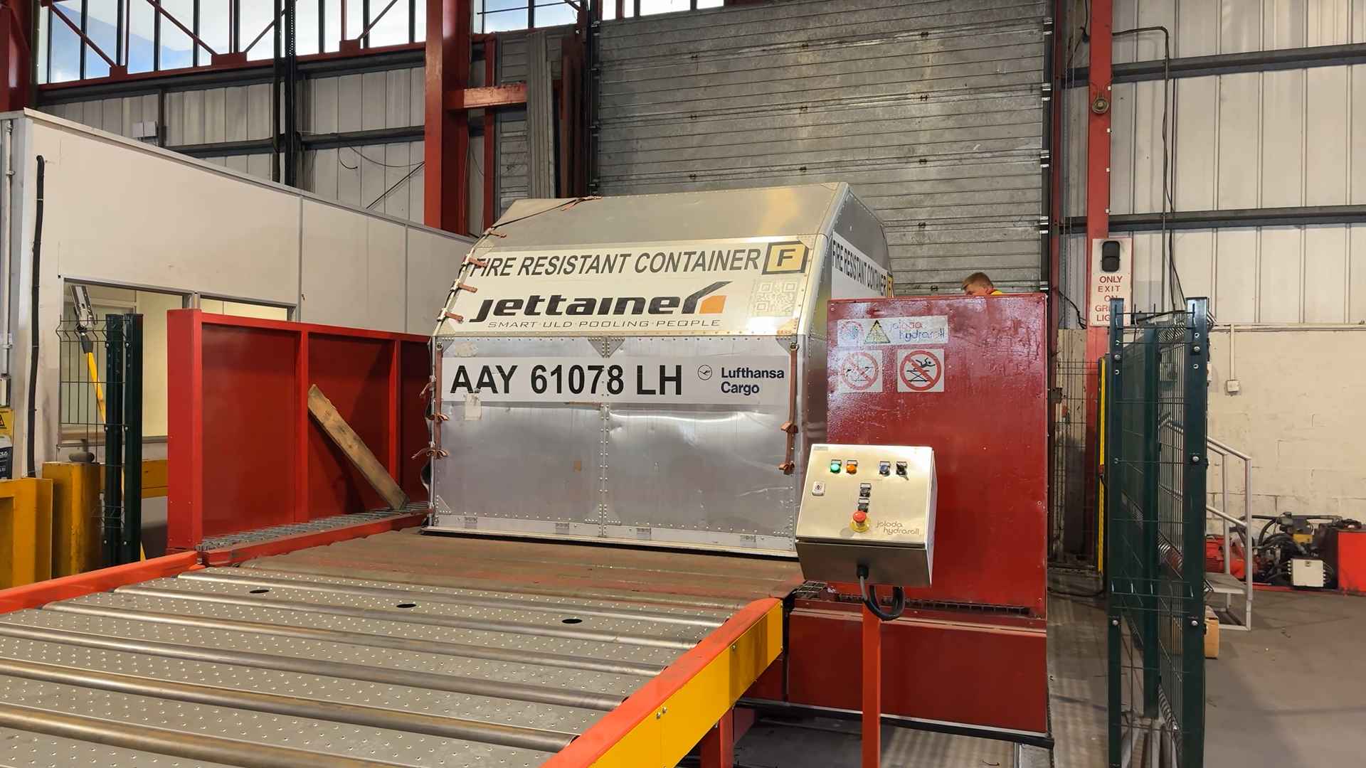 ULD Moving Onto Truck Dock