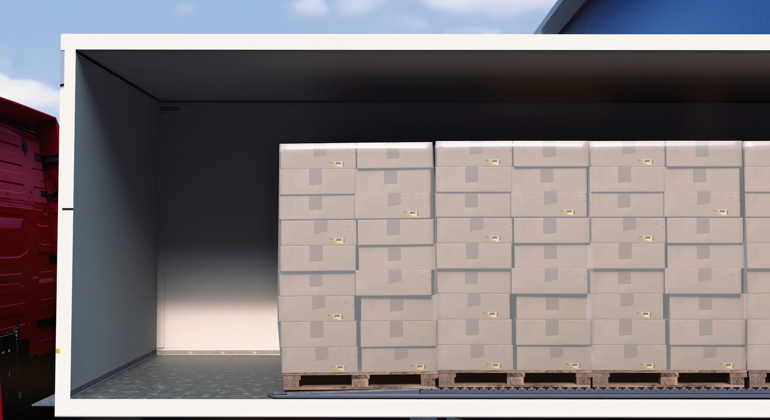 Trailer Being Loaded