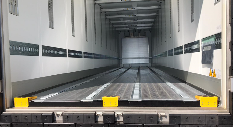 Modular Rollerbed System MK4 In Reefer Trailer