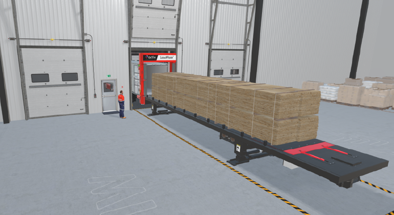 Loadplate Loading Wood In Warehouse Environment Loading Container Website