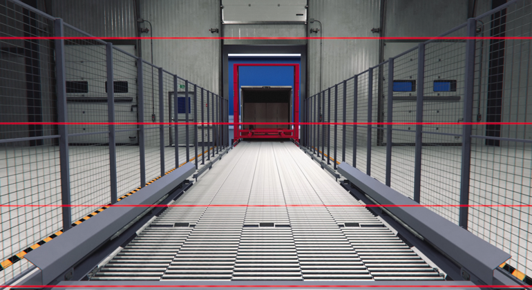 Trailer Load With Safety Curtain