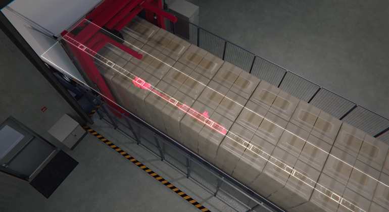 Load Being Pushed In From Plate