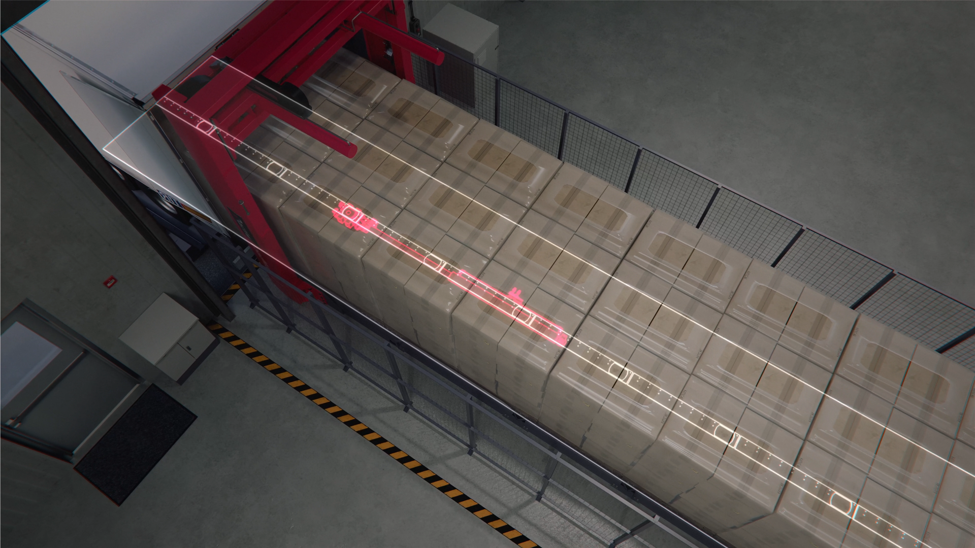 Load Being Pushed In From Plate