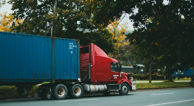 Truck Delivering D2C